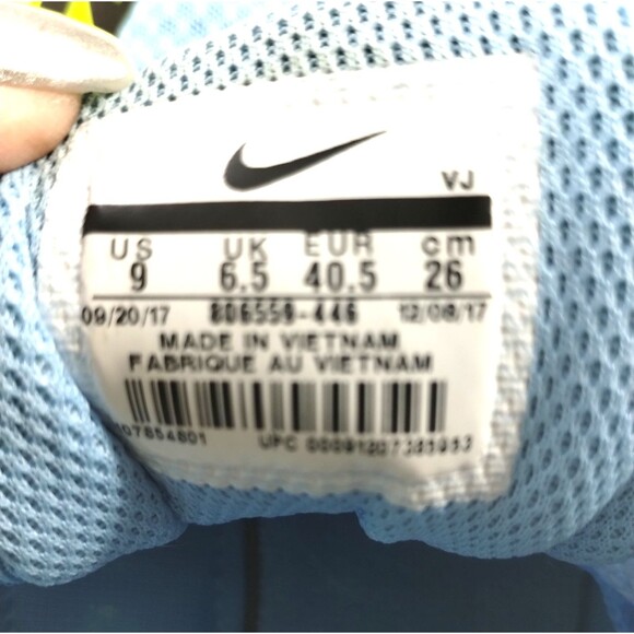 Nike Racing Shoes Rival M Multi Use Sneaker Lace Tie Aqua Adult Sz9-runs Small - Picture 7 of 12